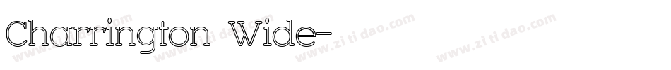 Charrington Wide字体转换